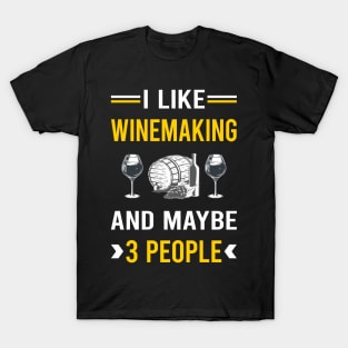 3 People Winemaking Winemaker T-Shirt